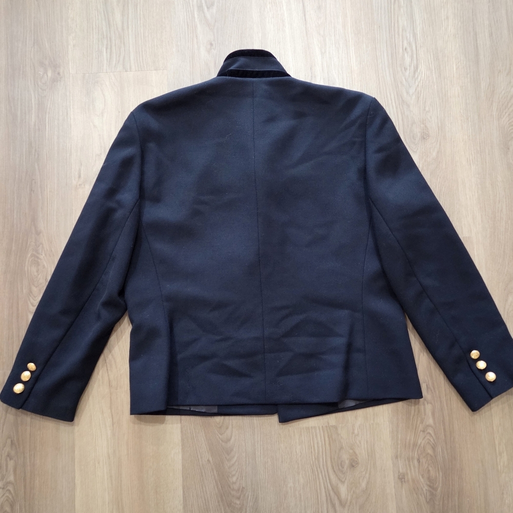 Vtg Mondi Military Inspired Blazer Tailored Jacket 38 Germany Eagle Velvet Punk - Picture 8 of 8